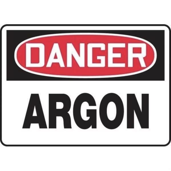 Accuform OSHA DANGER SAFETY SIGN ARGON 10 in X MCHL112VS - main